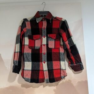 Eddie Bauer Vintage 1960's Wool Button Down Shirt/Shaket Sz S